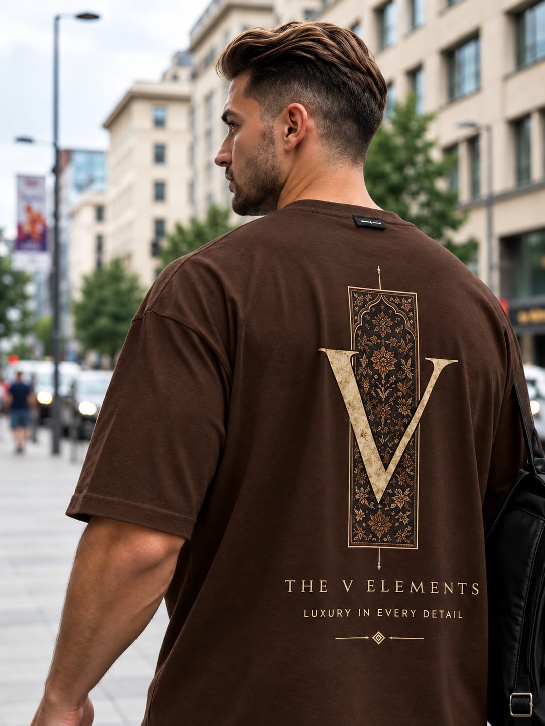 V Elements brown T-shirt